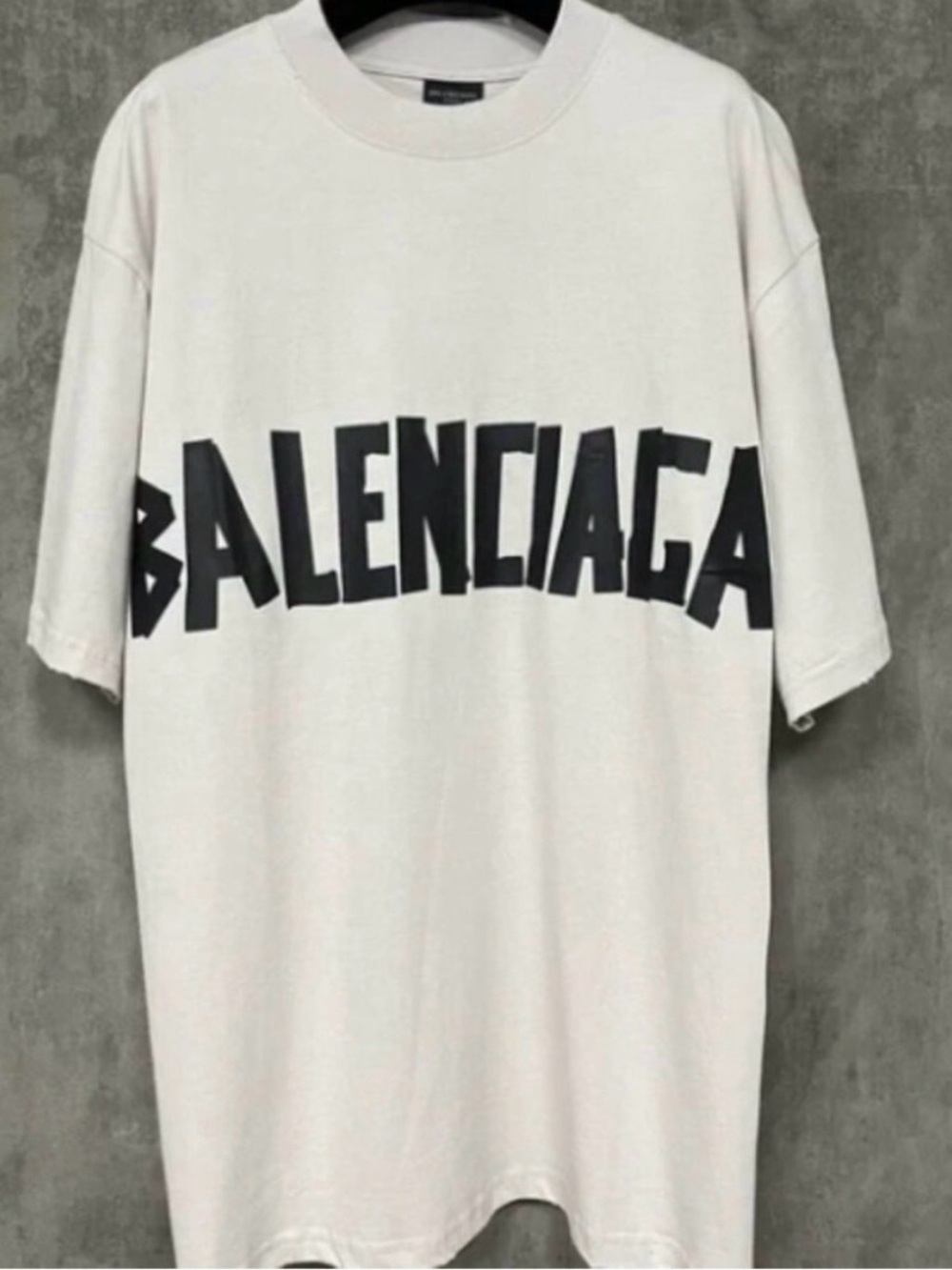 Balenciaga Oversized Men’s White Logo Tee